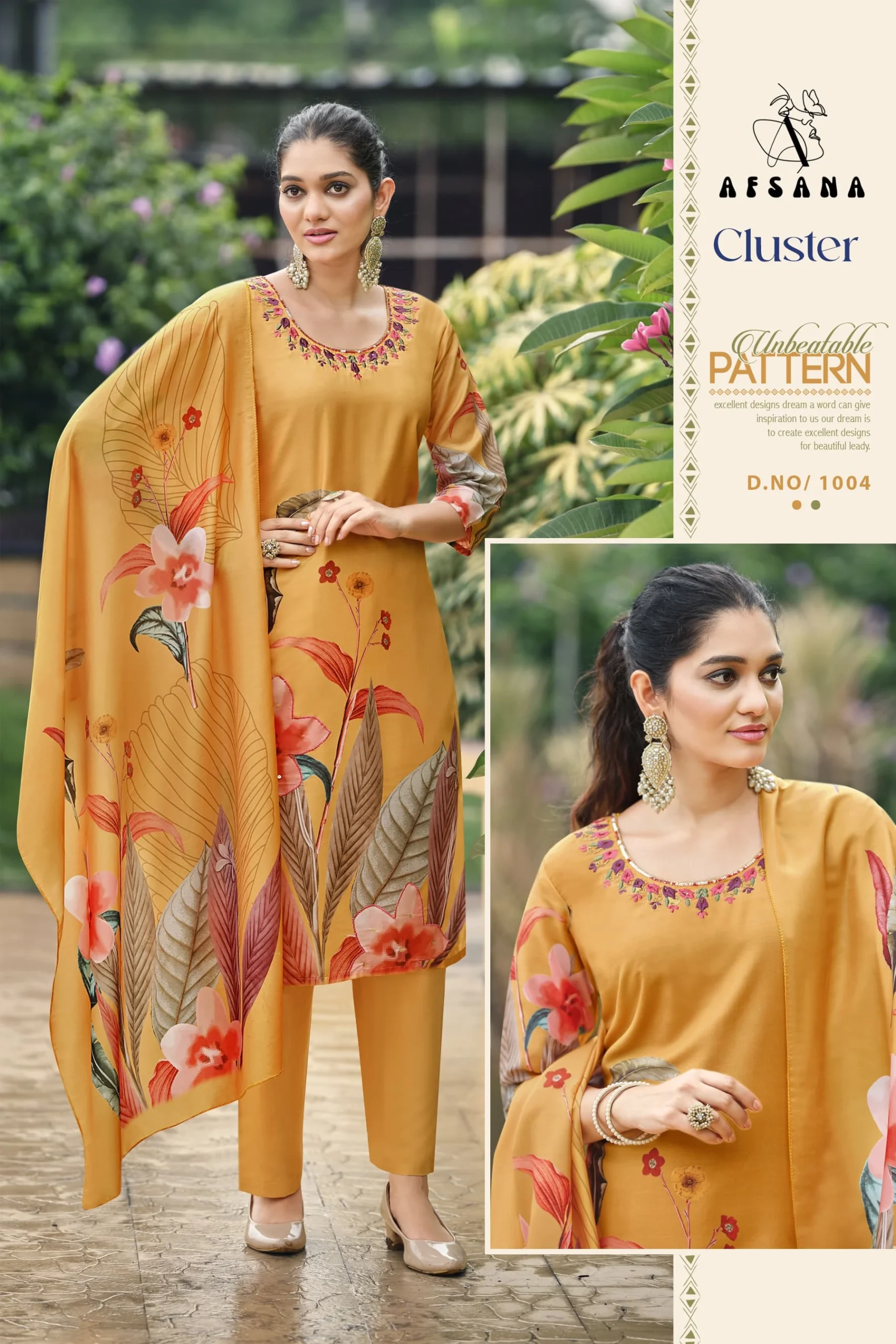 Afsana Cluster Muslin Printed Wholesale Readymade Salwar Suit Catalog